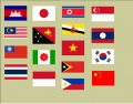 Flags of Eastern and Southeastern Asia