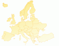 Europe Countries and Bodies of Water