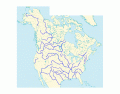 Major Rivers and Tributaries of North America