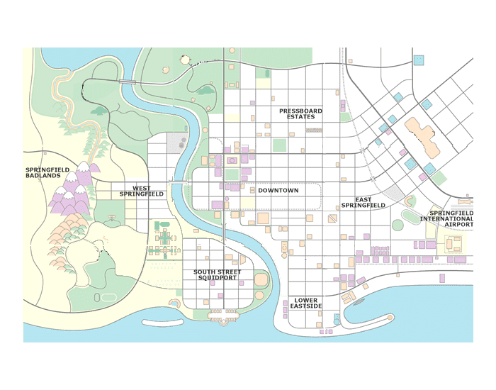 Eric Springfield Map The Springfield Map Quiz