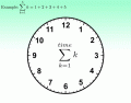 Summation Clock (Triangular Numbers)