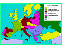 Europe's Political status in 1937 