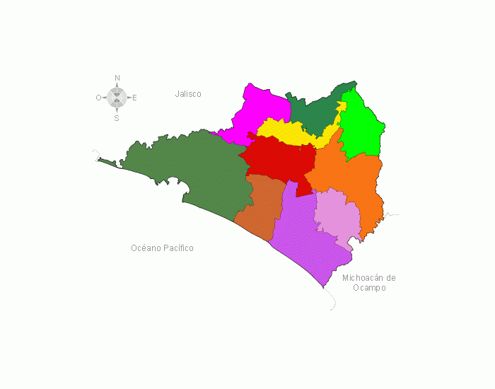 Municipios Colima Colima y sus municipios — Printable Worksheet