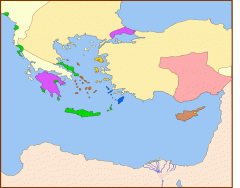 Eastern Mediterranean around 1450 AD