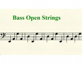 Bass Open String Notes