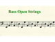Bass Open String Notes