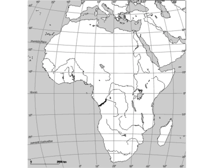 Sprawdzian Z Geografii Z Działu Afryka Klasa 8 Mapa Fizyczna Afryki Quiz
