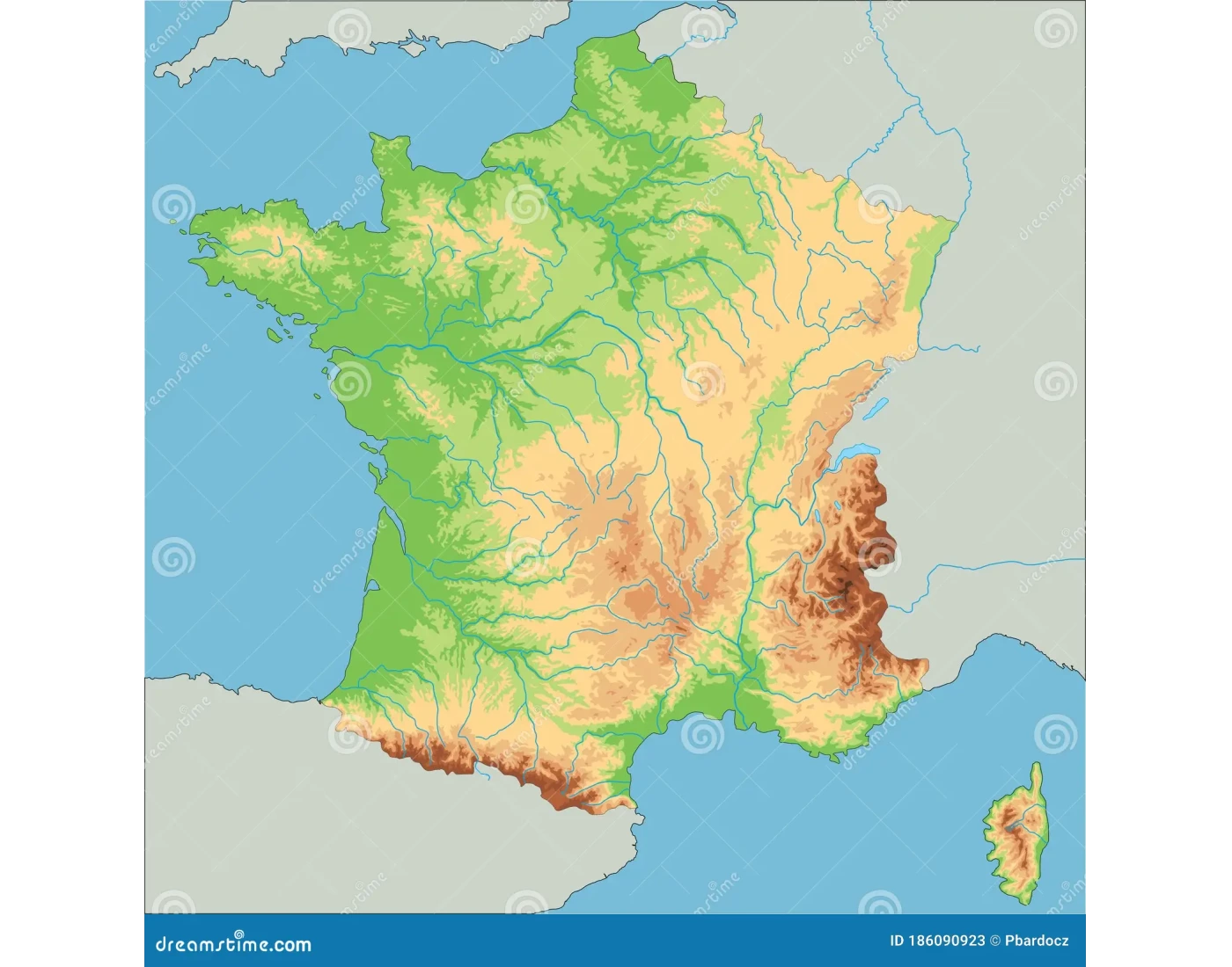 Franta - Rauri, orase, unitati de relief Quiz