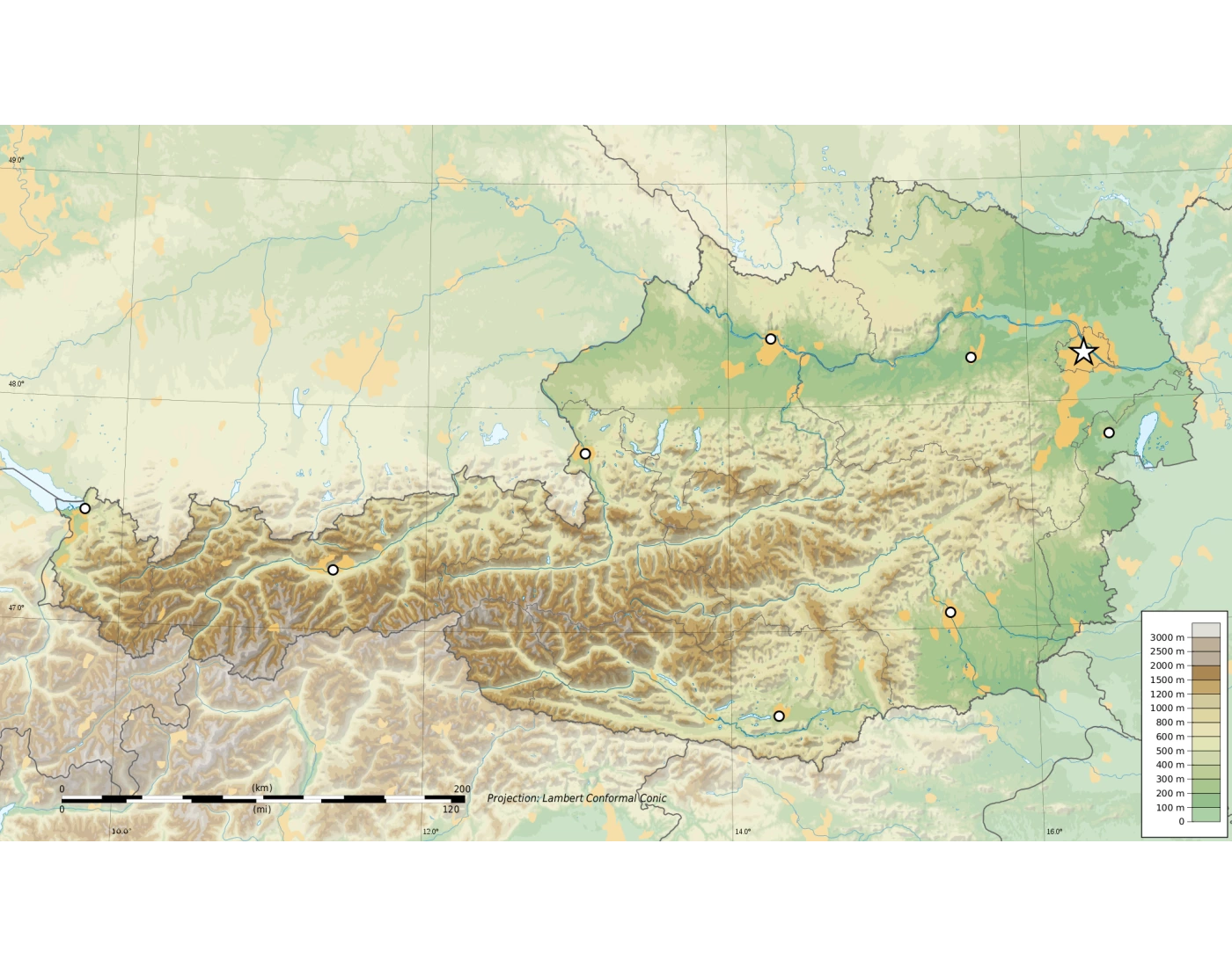 Austria - Rauri, orase, unitati de relief Quiz