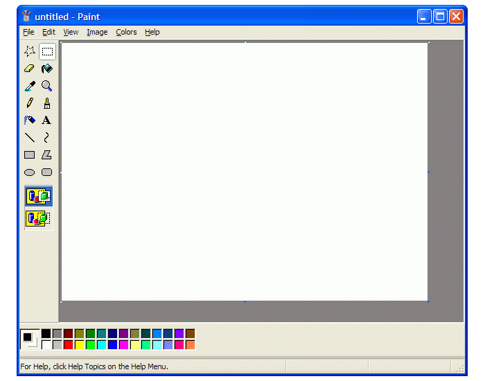 Piešimo programa (Paint) — Printable Worksheet