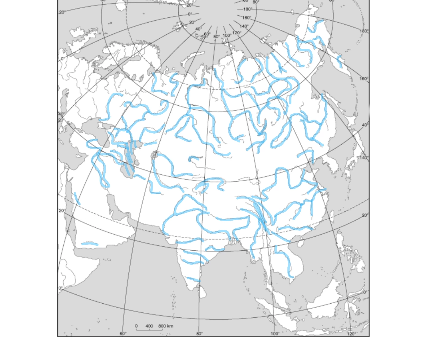 Azja Rzeki Azja jeziora rzeki Quiz
