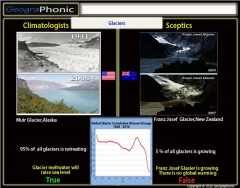 Climatologists vs Sceptics :Glaciers