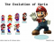 Evolution of Mario (by years)