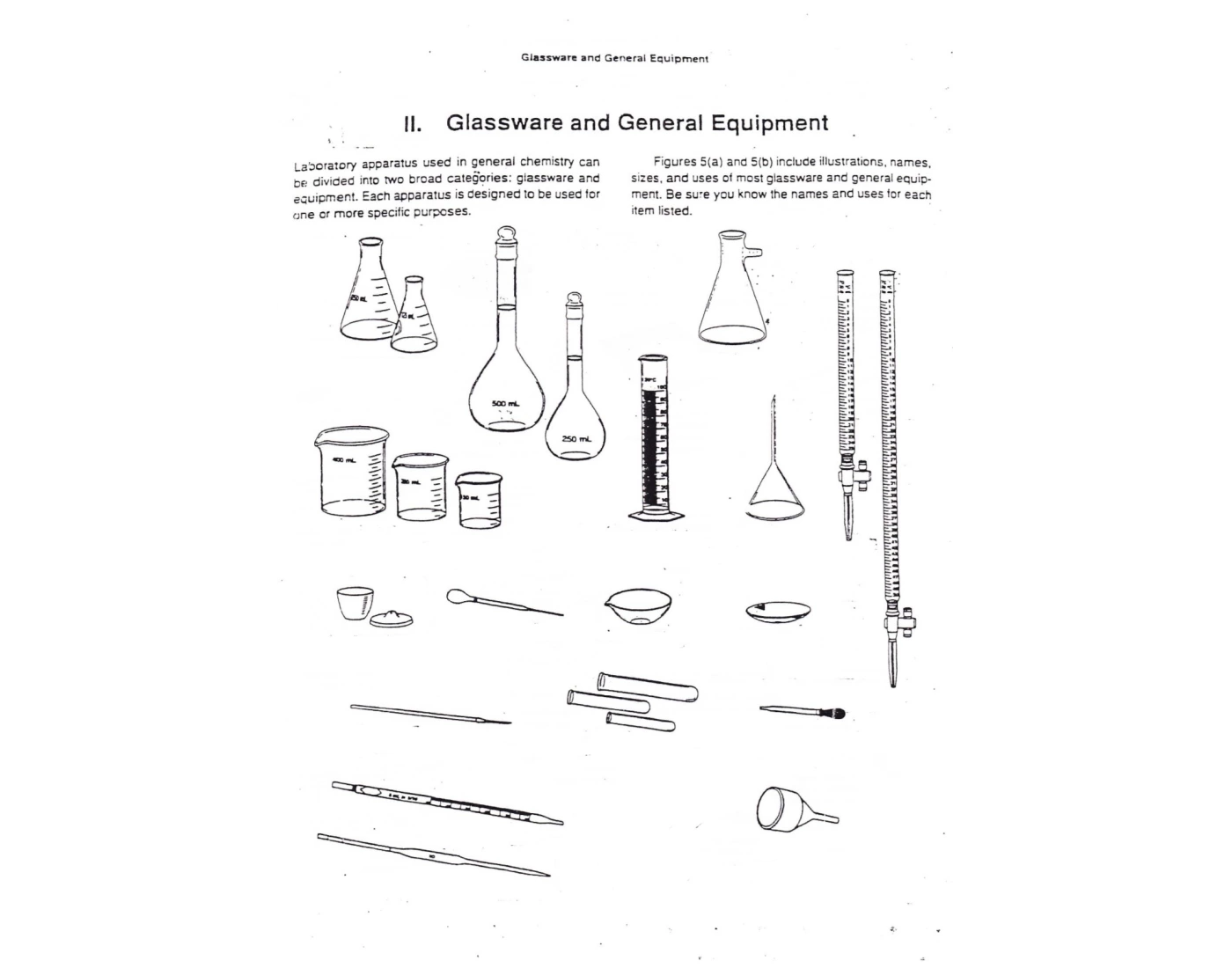 Basic Lab Glassware Worksheet Glassware & Equipment Quiz