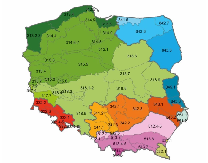 Sprawdzian Z Geografii Wybrane Regiony Polski regiony fizycznogeograficzne polski Quiz