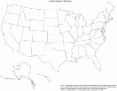 Political Map of the USA