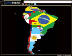 Map of Flags South America
