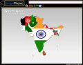 Map of Flags South Asia 