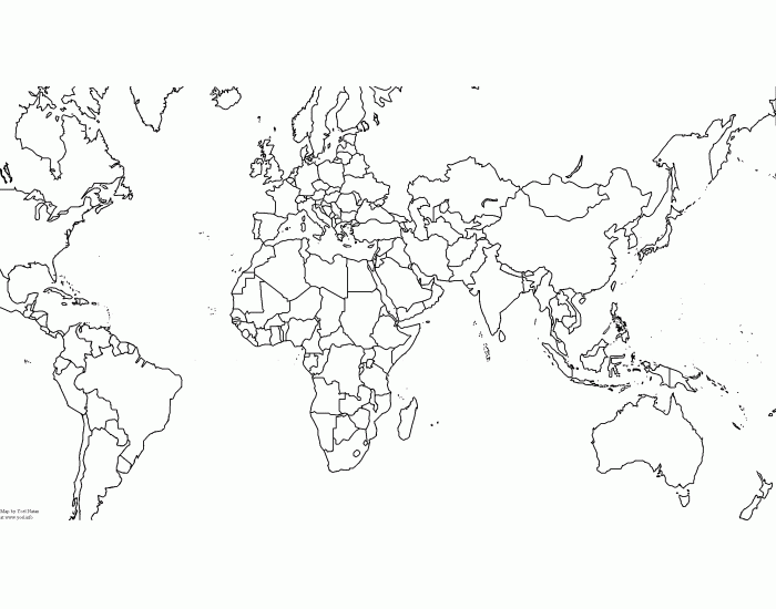 world map outline high resolution