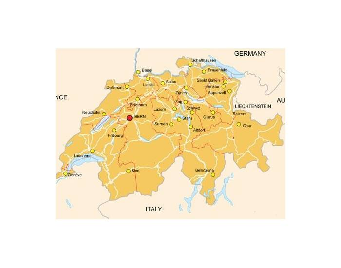 Swiss Postcodes Postleitzahlen in der Schweiz (1 digit) Quiz