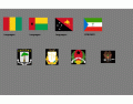 Flags, Languages and Emblems of the Guinea Countries