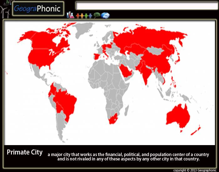 Countries Without A Primate City