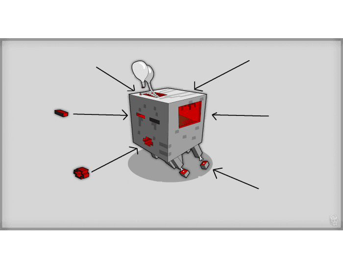 minecraft papercraft nyan cat