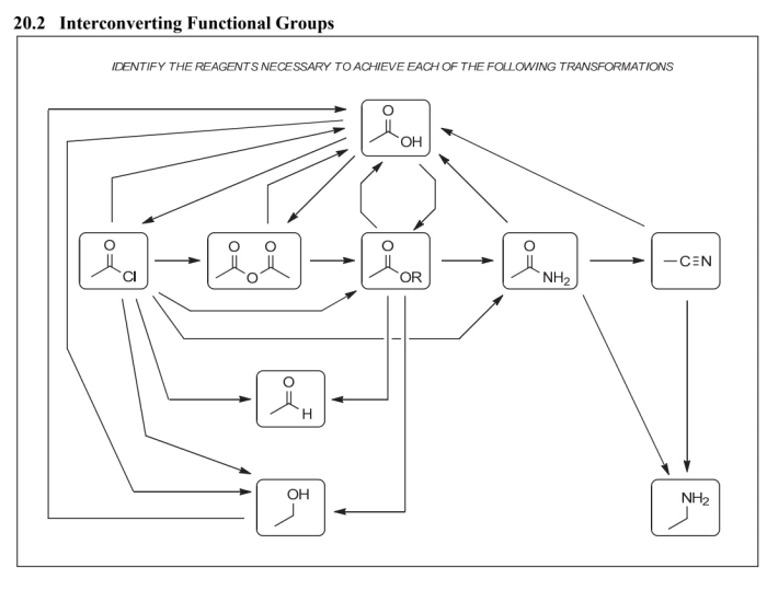 Function Bg Carboxylic Acid functional group interconversions Quiz