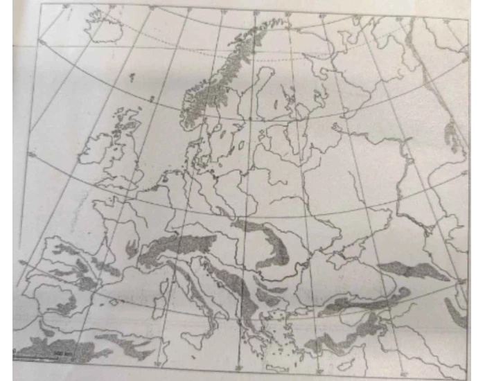 Geografia 2 Gim Sprawdzian Mapa Konturowa Europy