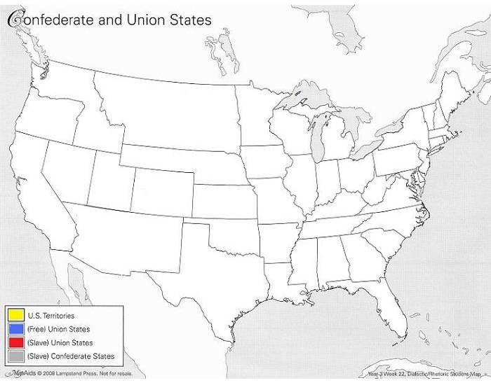 confederate and union states