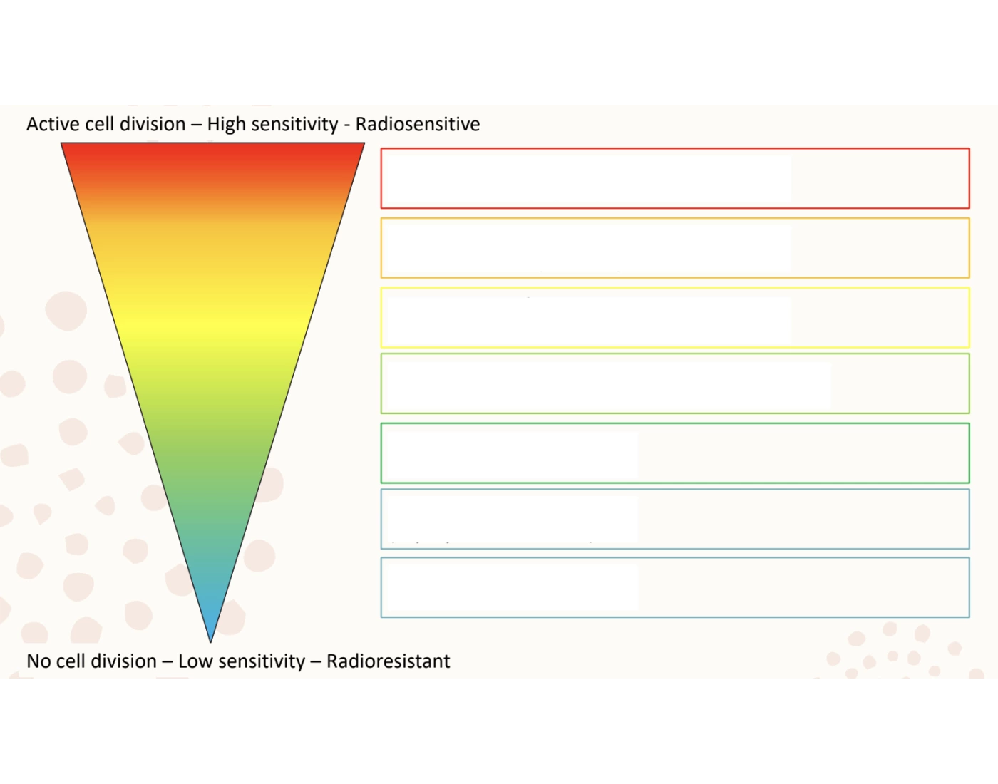 Cell Sensitivity Cell Sensitivity - UCDH Radiology ch 5 Quiz
