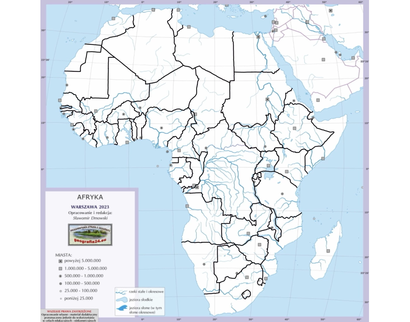 Sprawdzian Z Afryki Geografia Klasa 2 Gimnazjum państwa afryki Quiz