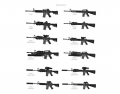 assault rifles