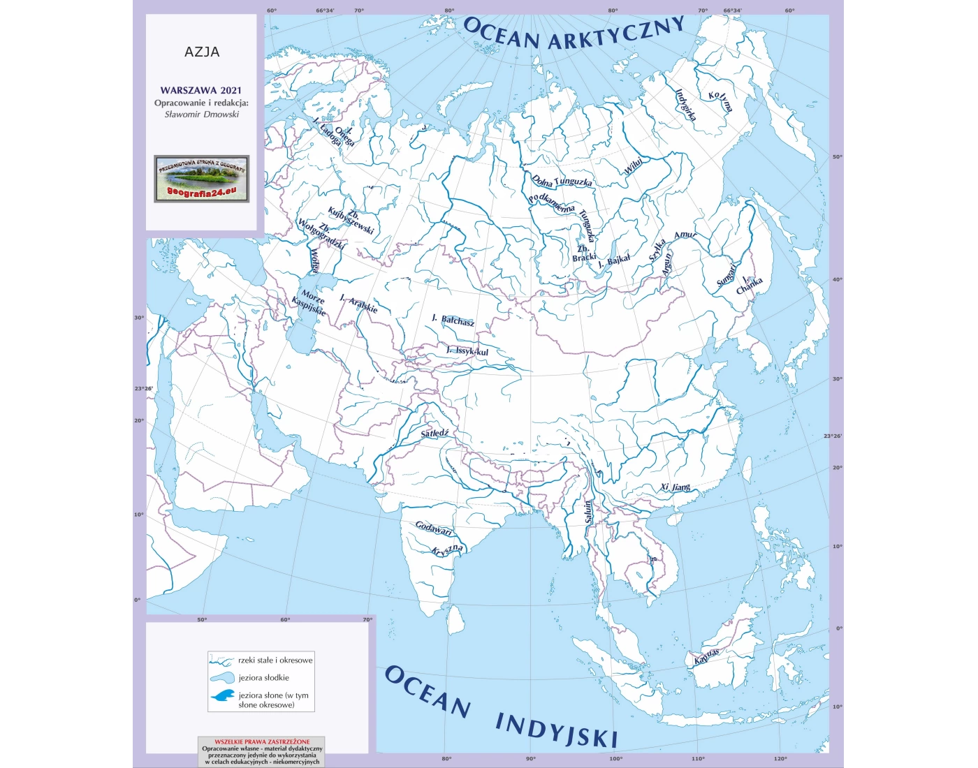 Azja Rzeki Azja: rzeki Quiz