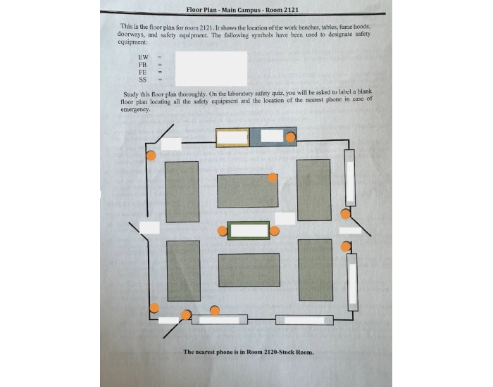 Lab Spectrometer Map Chem Lab Map Quiz