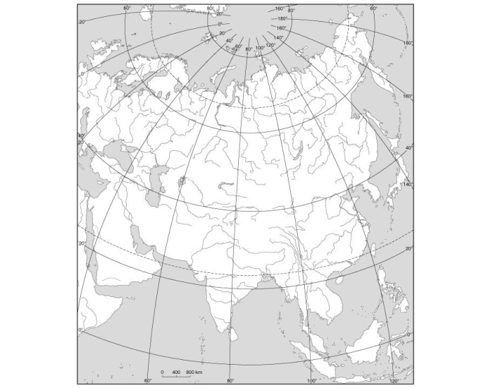 Mapa Azji Wyzyny Niziny Gory mapa fizyczna azji- wyzyny góry niziny — Printable Worksheet