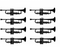 Which trumpet has the correct fingering?