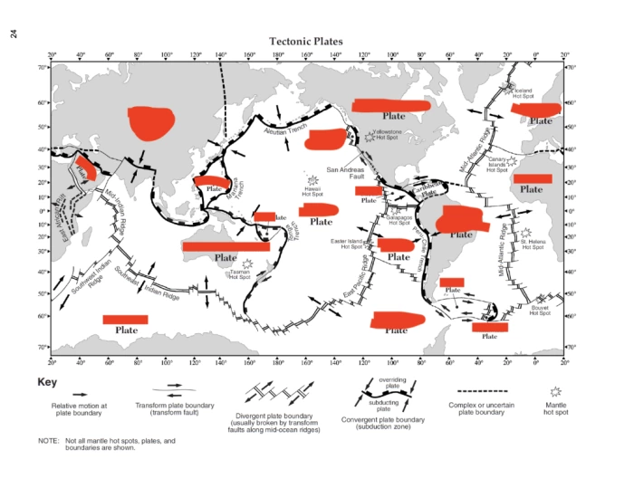 Plate Tectonics Map.pdf Plate Tectonics Map — Printable Worksheet