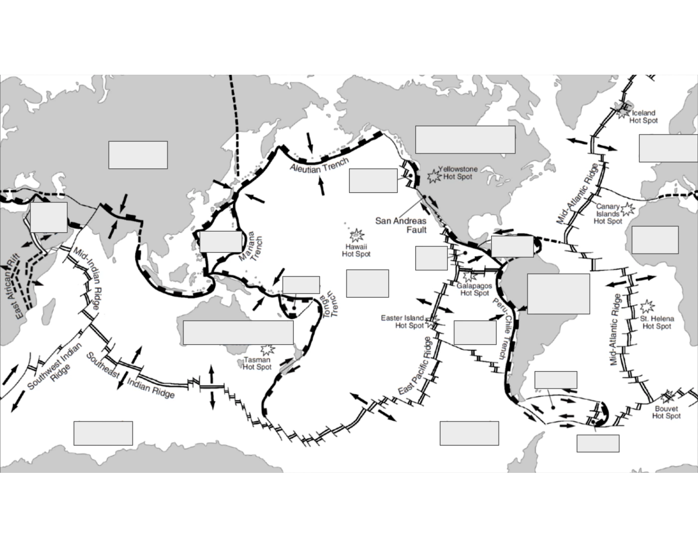 Plate Tectonics Coloring Worksheet.pdf Tectonic Plates Map — Printable Worksheet