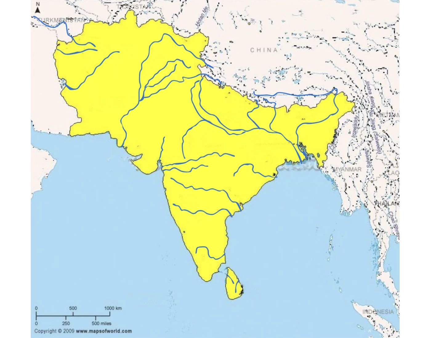 Rivers of SAARC Countries Quiz