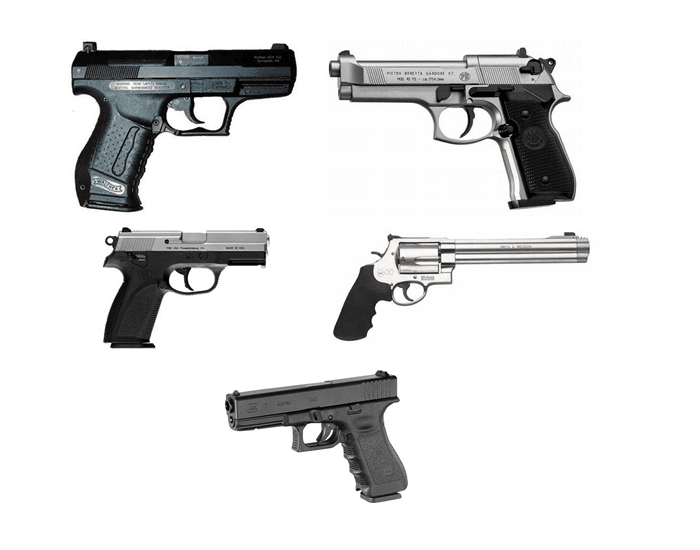 Five awsome handguns Quiz