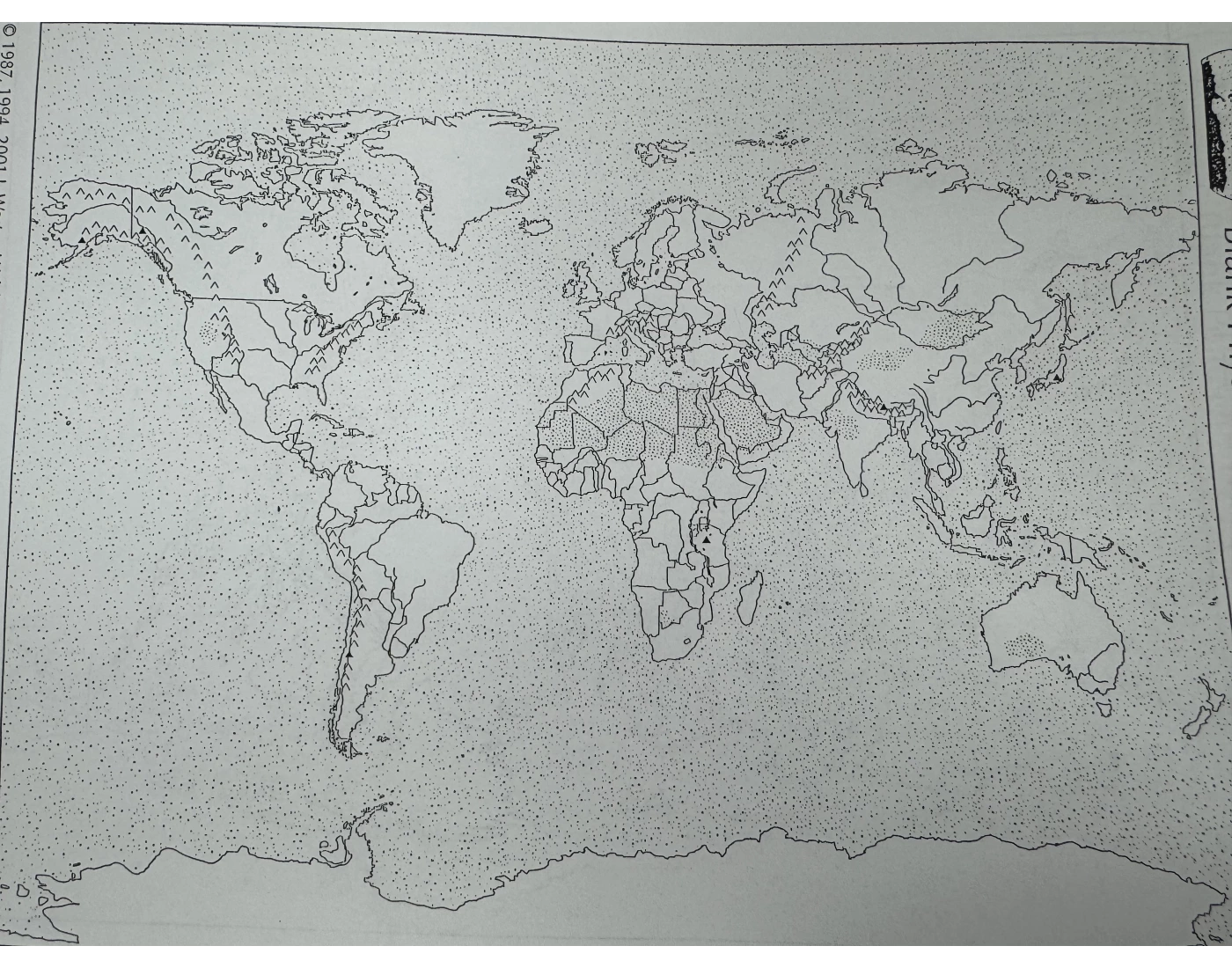 Final Physical Map — Printable Worksheet