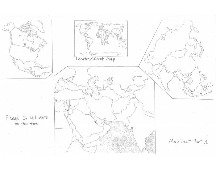 World Map Test 3 - Review Game