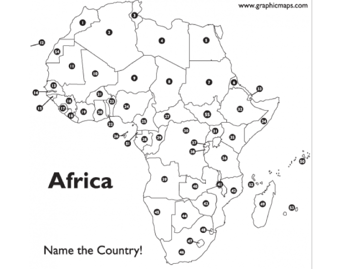 Africa Countries Map Quiz