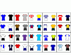 Premier League 2008-09, Team Colours