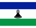The flag of Lesotho
