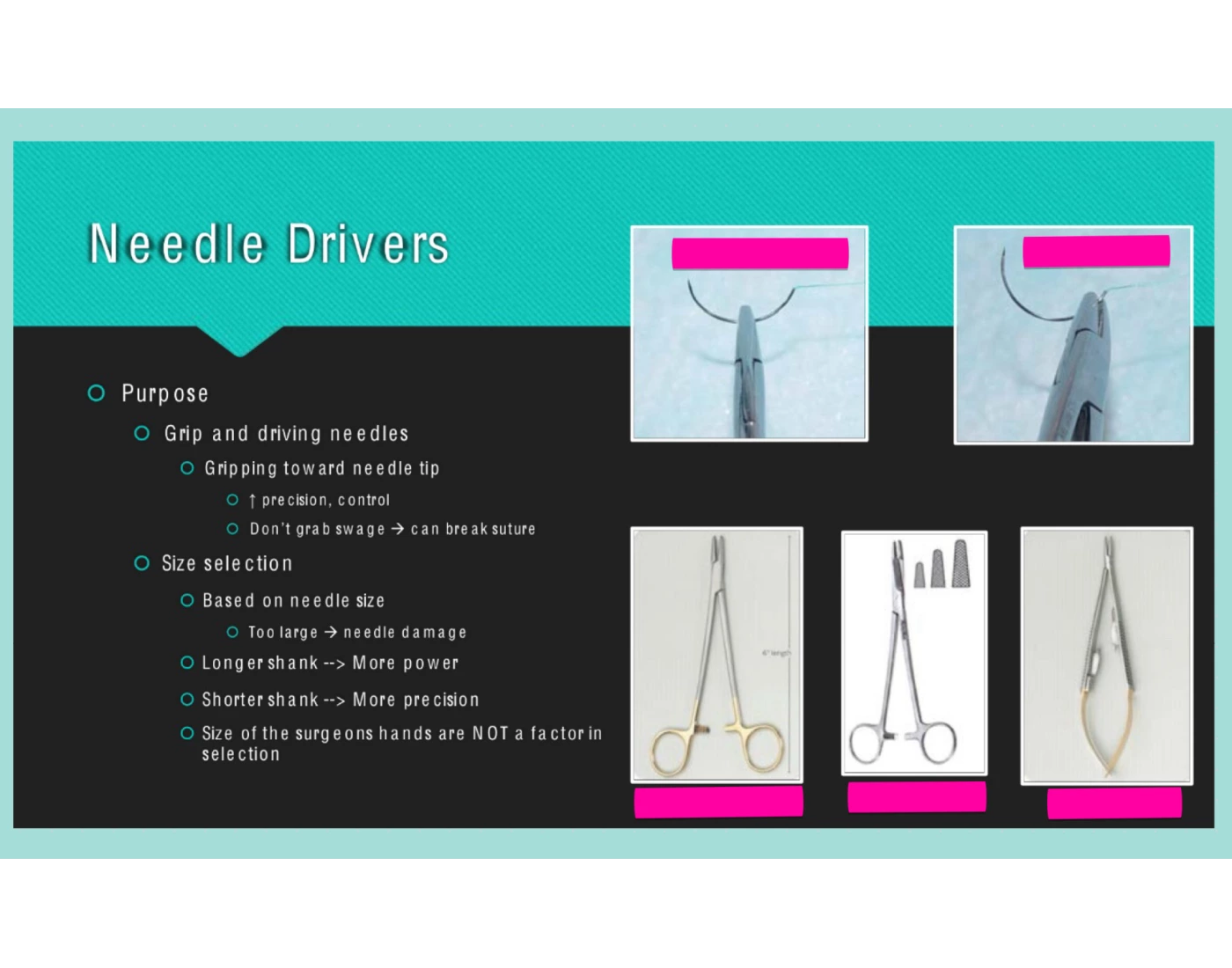 Needlee Driver needle drivers Quiz