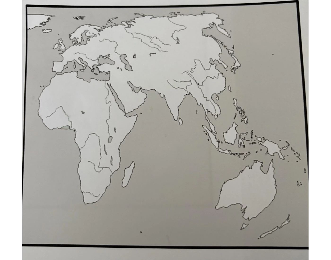 APWH landforms map Quiz