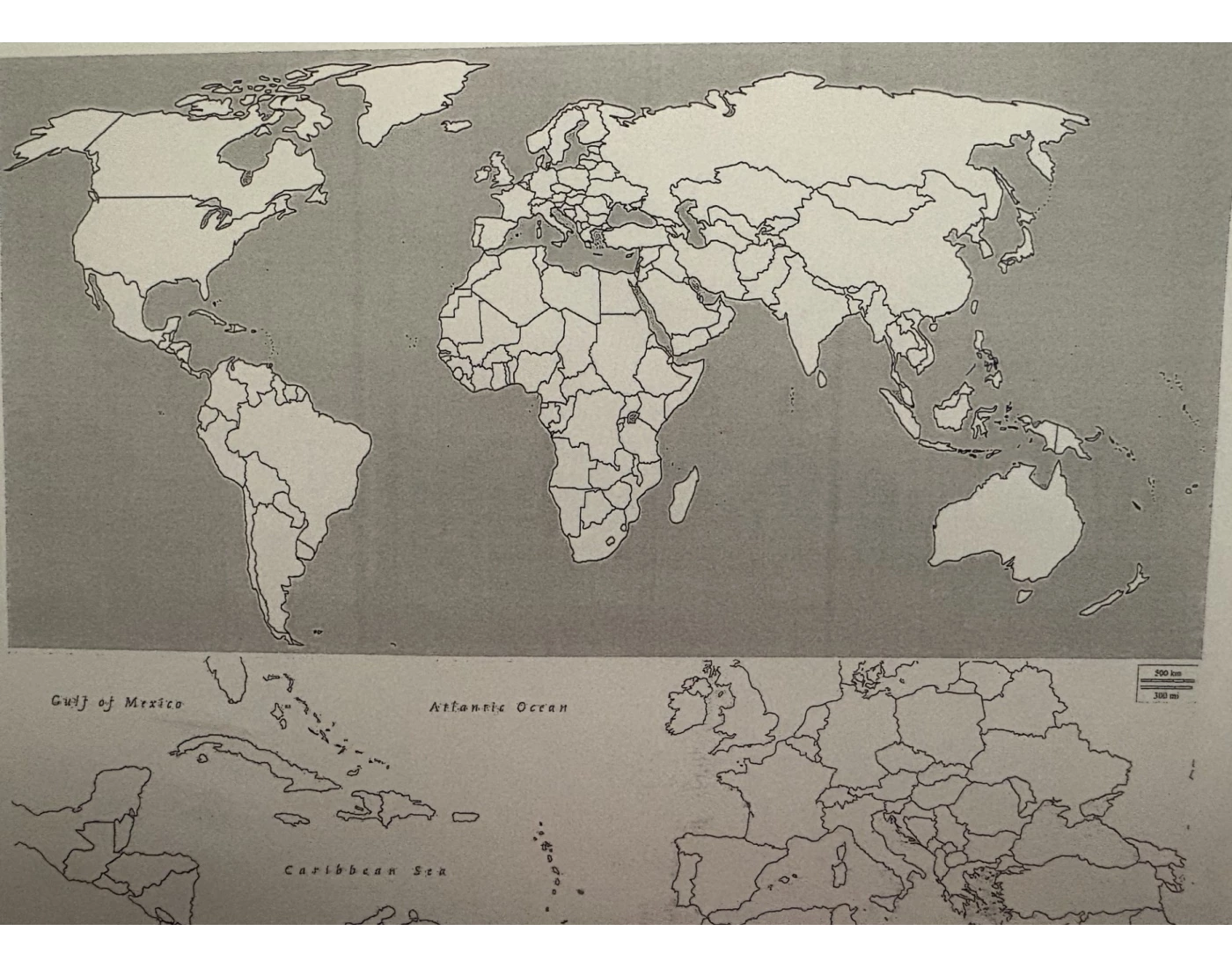 World Map Exploded Worksheet.pdf wolrd map — Printable Worksheet