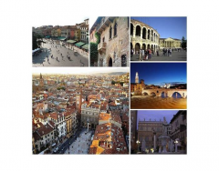 Landmarks of Verona, Italy